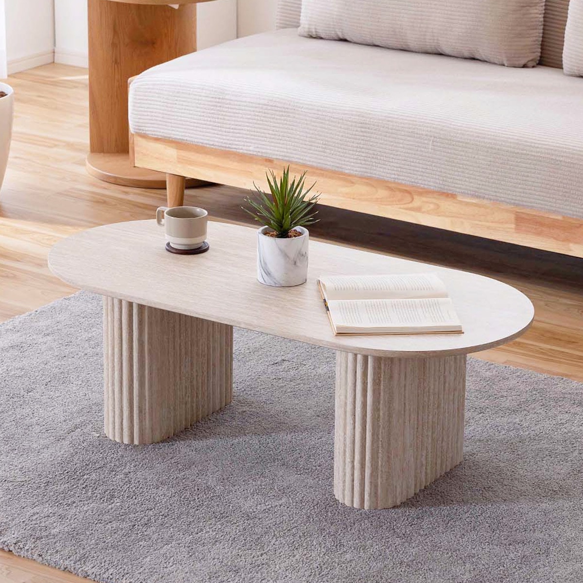 楽天市場】センターテーブルANM001CT BE/LBR (Living in Comfort