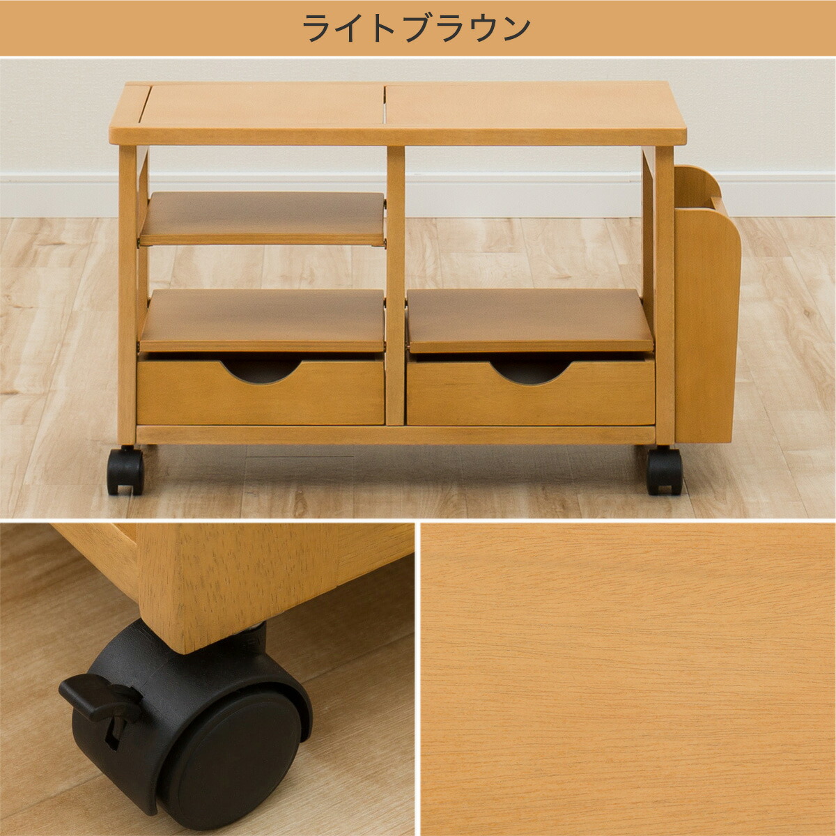 ポットワゴン オビタ キッチン収納 ニトリ ニトリ ポットワゴン 送料無料 玄関先迄納品 1年保証 ニトリポットを入れたまま移動もラクラク