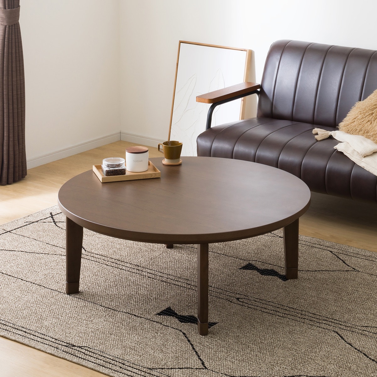 楽天市場】リバーシブル円形こたつ （80 DBR） ニトリ メーカー直送