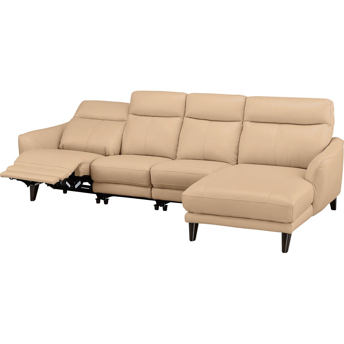 楽天市場】[幅300cm] 電動本革カウチソファ (アネーロ LC スタンダード