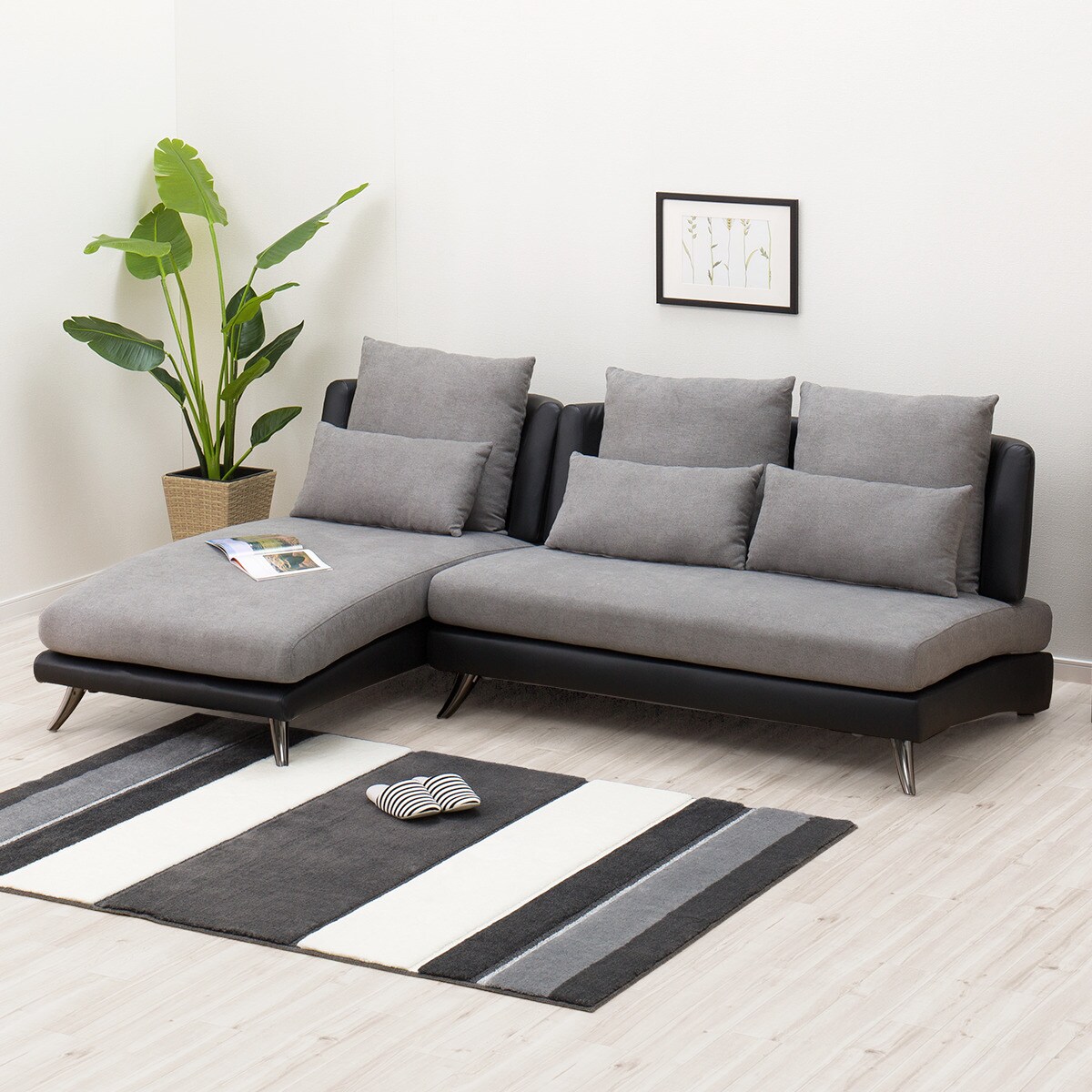 背もたれが別々に動くソファベッド(XL02 GY)通販 | ニトリネット【公式】 家具・インテリア通販