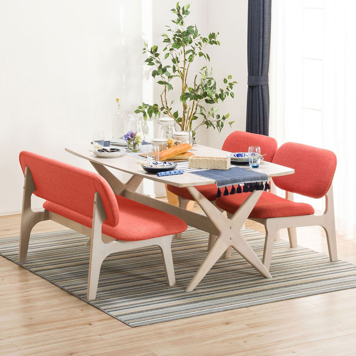 楽天市場】[幅160cm] リビングダイニングテーブル3点セット (LD