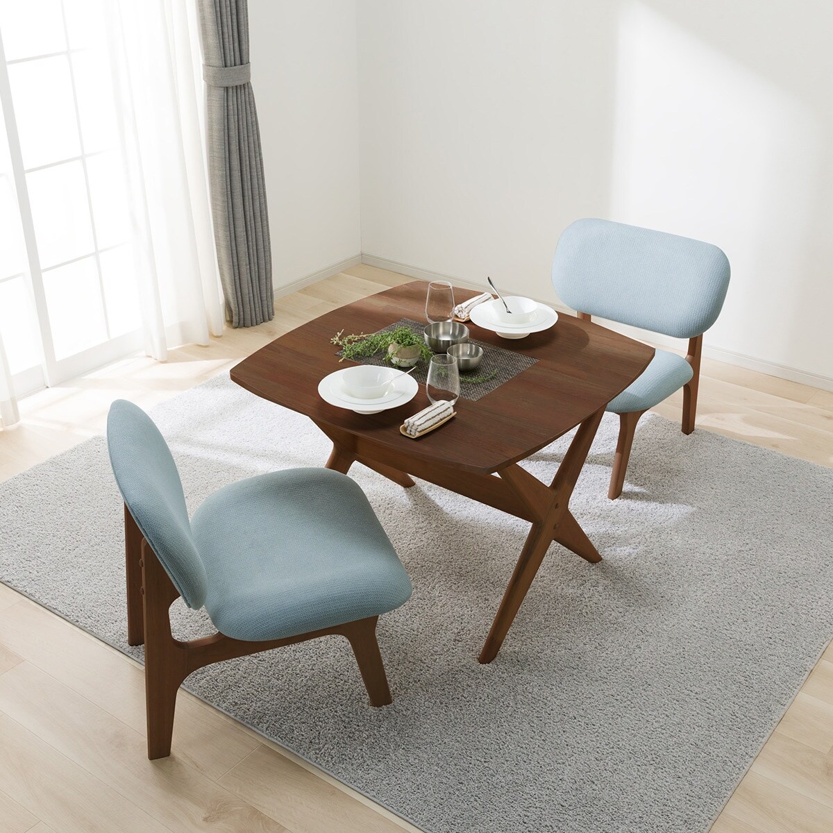 楽天市場】リビングダイニングテーブル3点セット(リラックスワイド 90