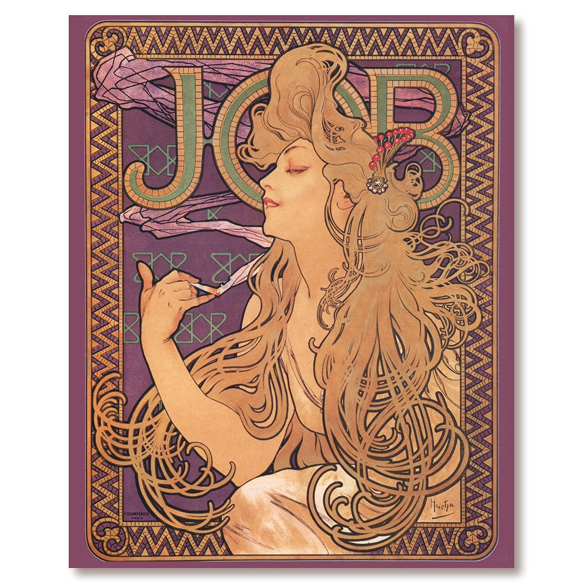 ミュシャさん専用 楽天市場】アートボード サロン・デ・サン 1897年6月 (ミュシャ