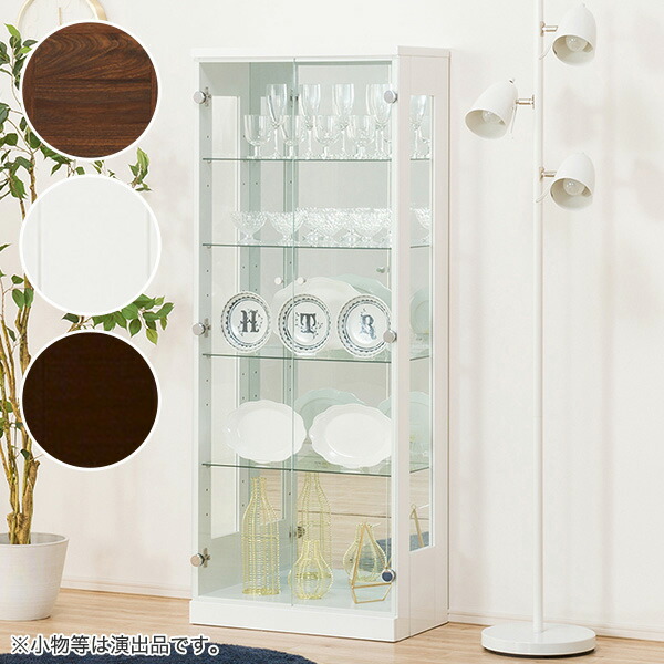 クリアなガラス棚は グラスやフィギュアなどのコレクションを並べるだけで素敵な雰囲気に演出します コレクションボード セアh 60 ニトリ 幅60 2cm ニトリ 60 ニトリ 収納家具 5年保証 配送員設置