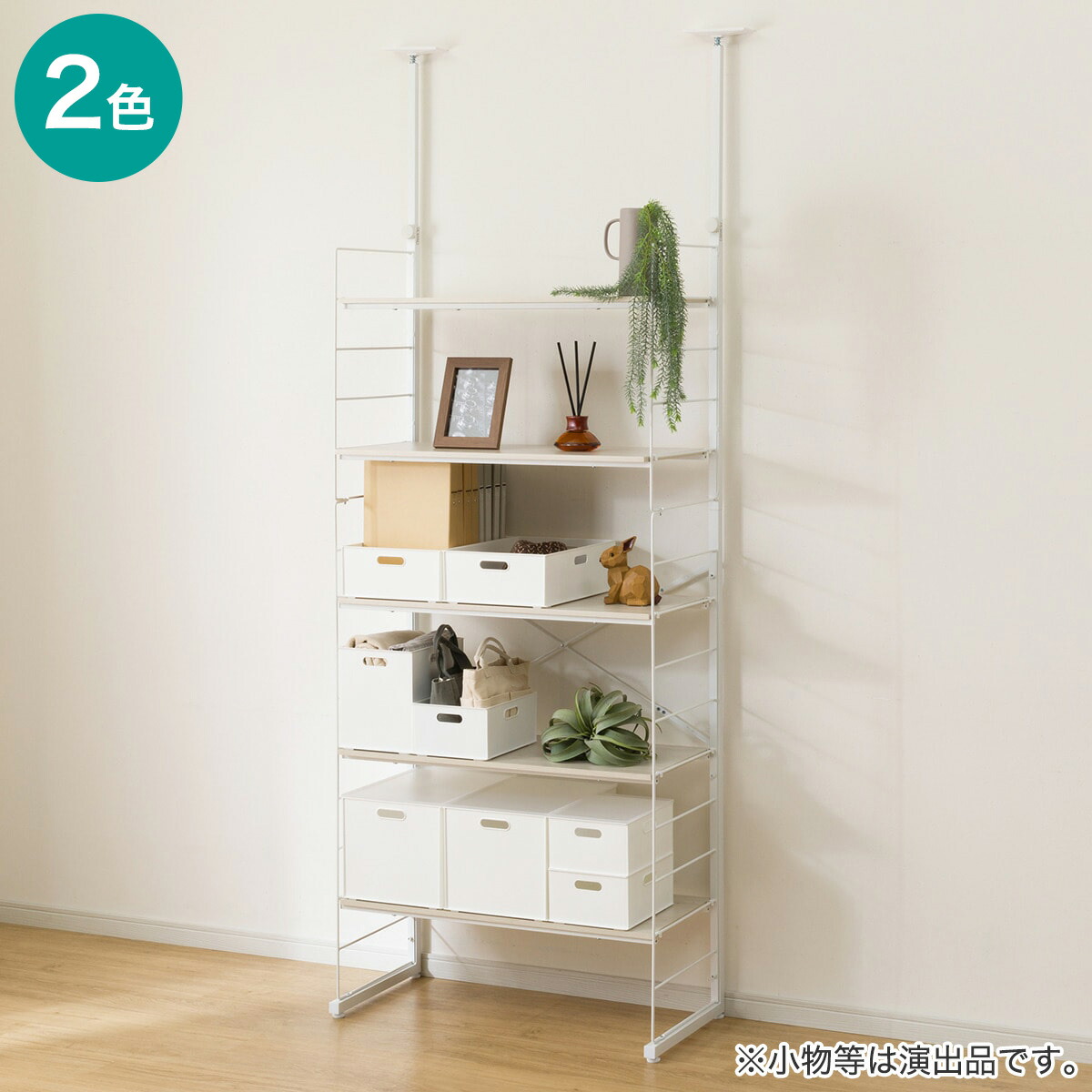 楽天市場】突っ張り壁面収納 Nポルダ ディープ2 (幅60cm NP01)【玄関先