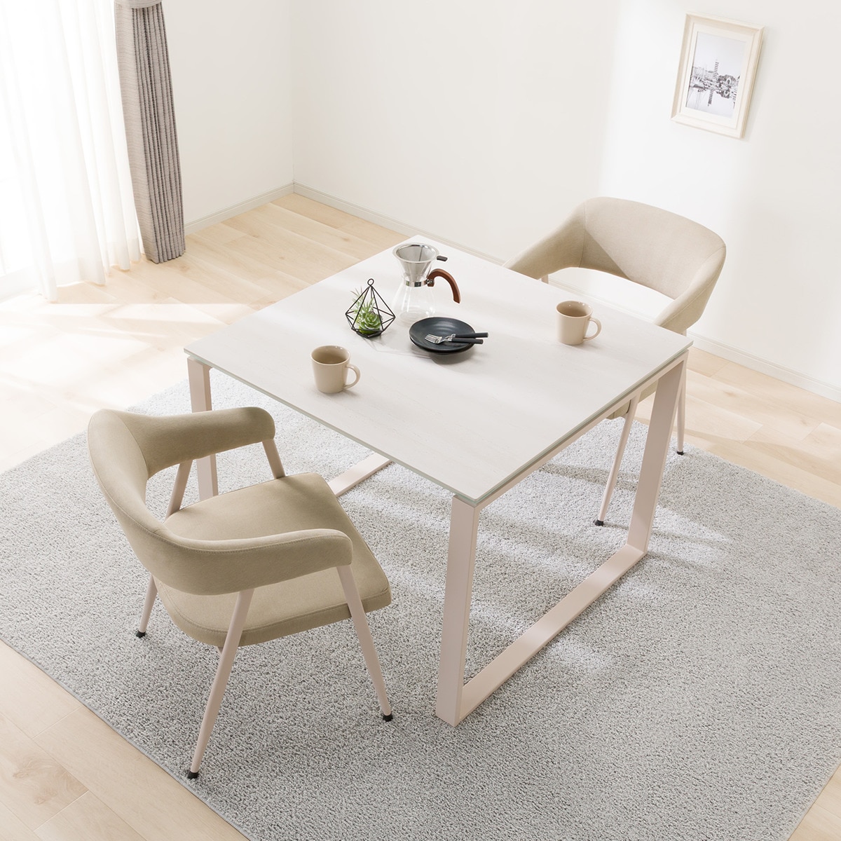 楽天市場】セラミックダイニング5点テーブル(セーラル /90