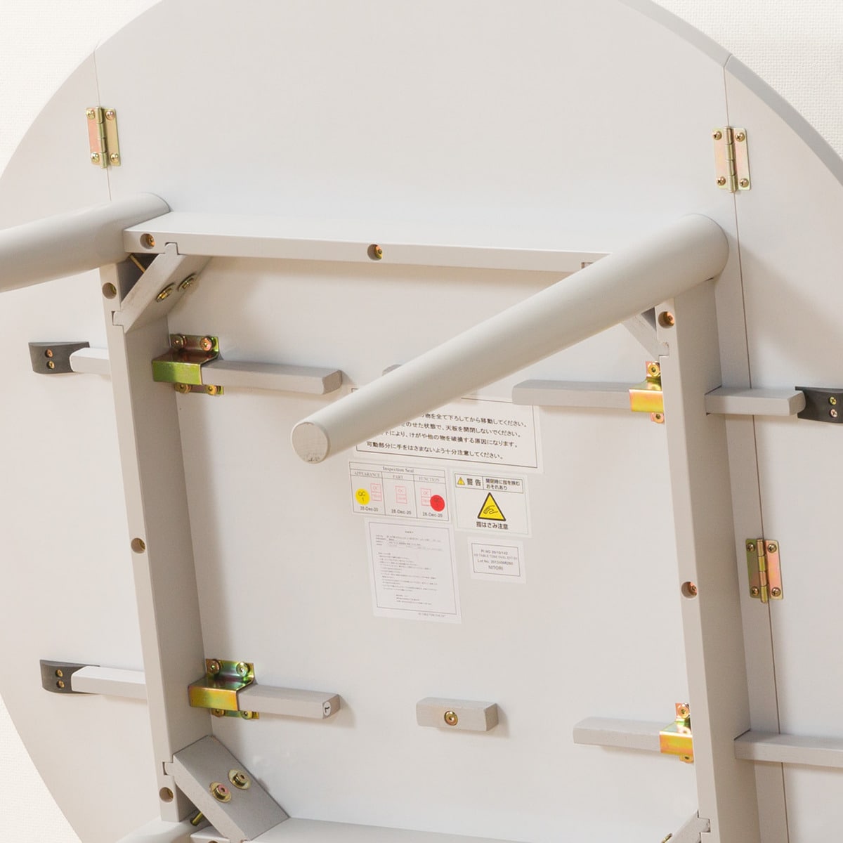 楽天市場 ダイニングテーブル トーン円形伸長gy ニトリ 玄関先迄納品 1年保証 ニトリ