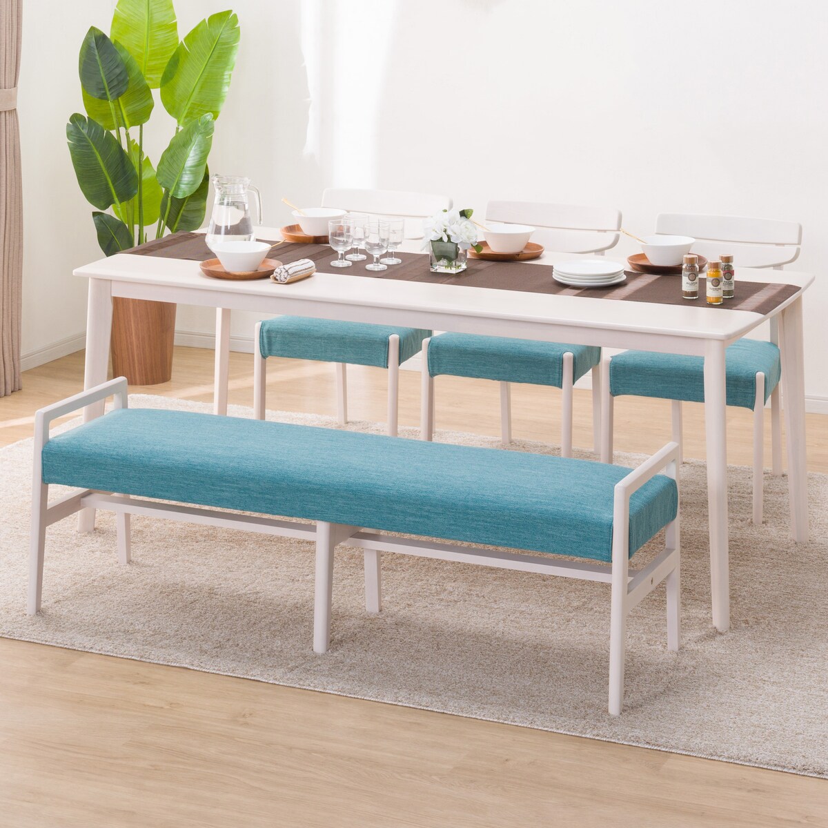 楽天市場】ダイニングテーブル7点セット (DTアルナスDF180WW