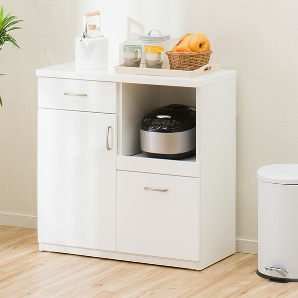 カウンターテーブル キッチンカウンター カウンターワゴン ホワイト 幅80cm 幅80cm Wh カウンター コパン ニトリ 5年保証 キッチン収納 完成品 配送員設置 家電収納 80cm 80ct S Wh ニトリ