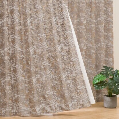 ニトリ　カーテン　裏地付き遮光2級・遮熱カーテン　ローズ　GY レースカーテン 211410000950901.jpg