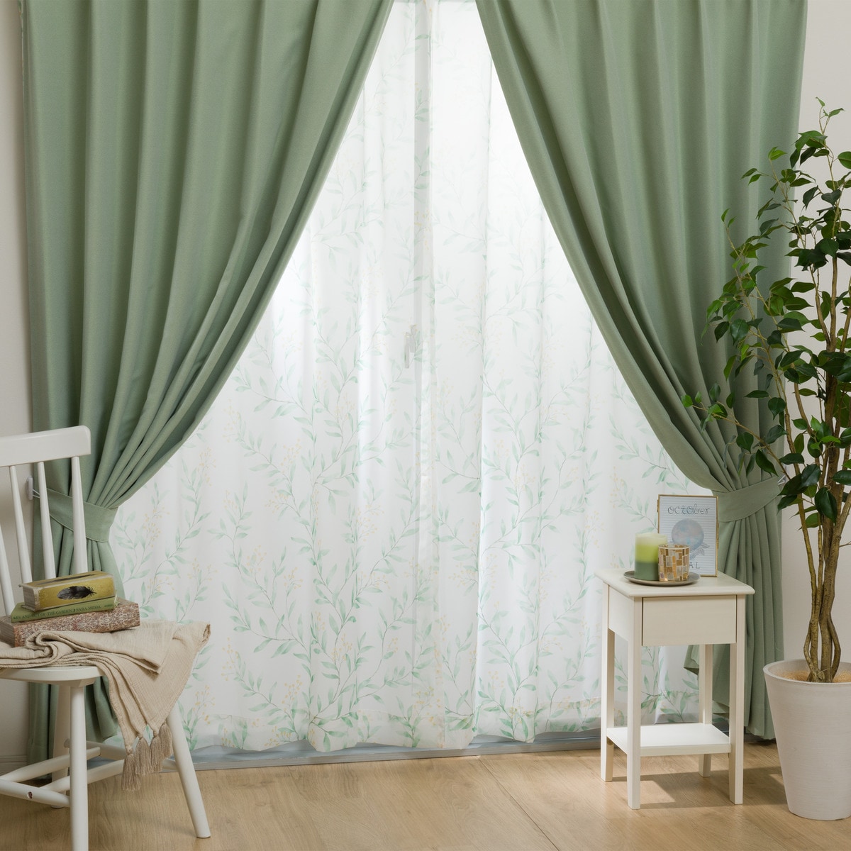 楽天市場】遮光1級・遮熱カーテン&遮熱・遮像レース4枚セット(RP018