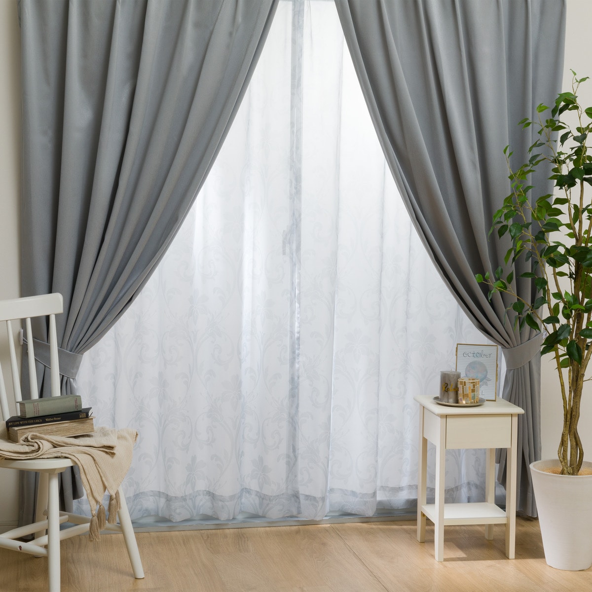 楽天市場】遮光1級・遮熱カーテン&遮熱・遮像レース4枚セット(RP018