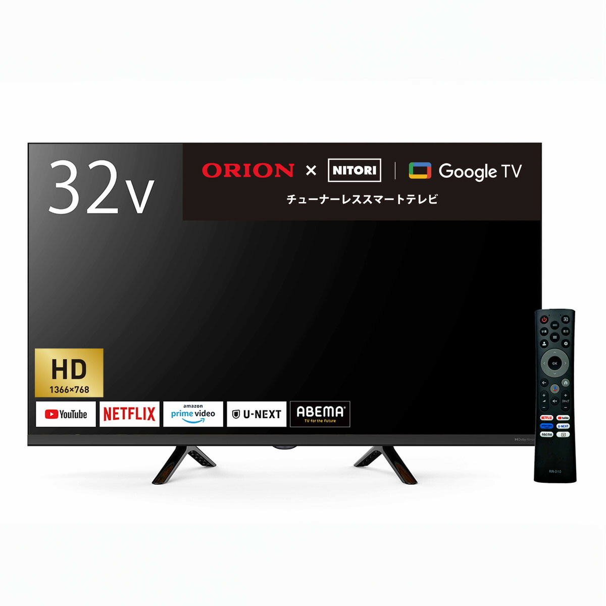 JL-32T4L 32V型液晶テレビ 本体 JVC JL-32T4L 32V型チューナーレステレビ Google TV搭載