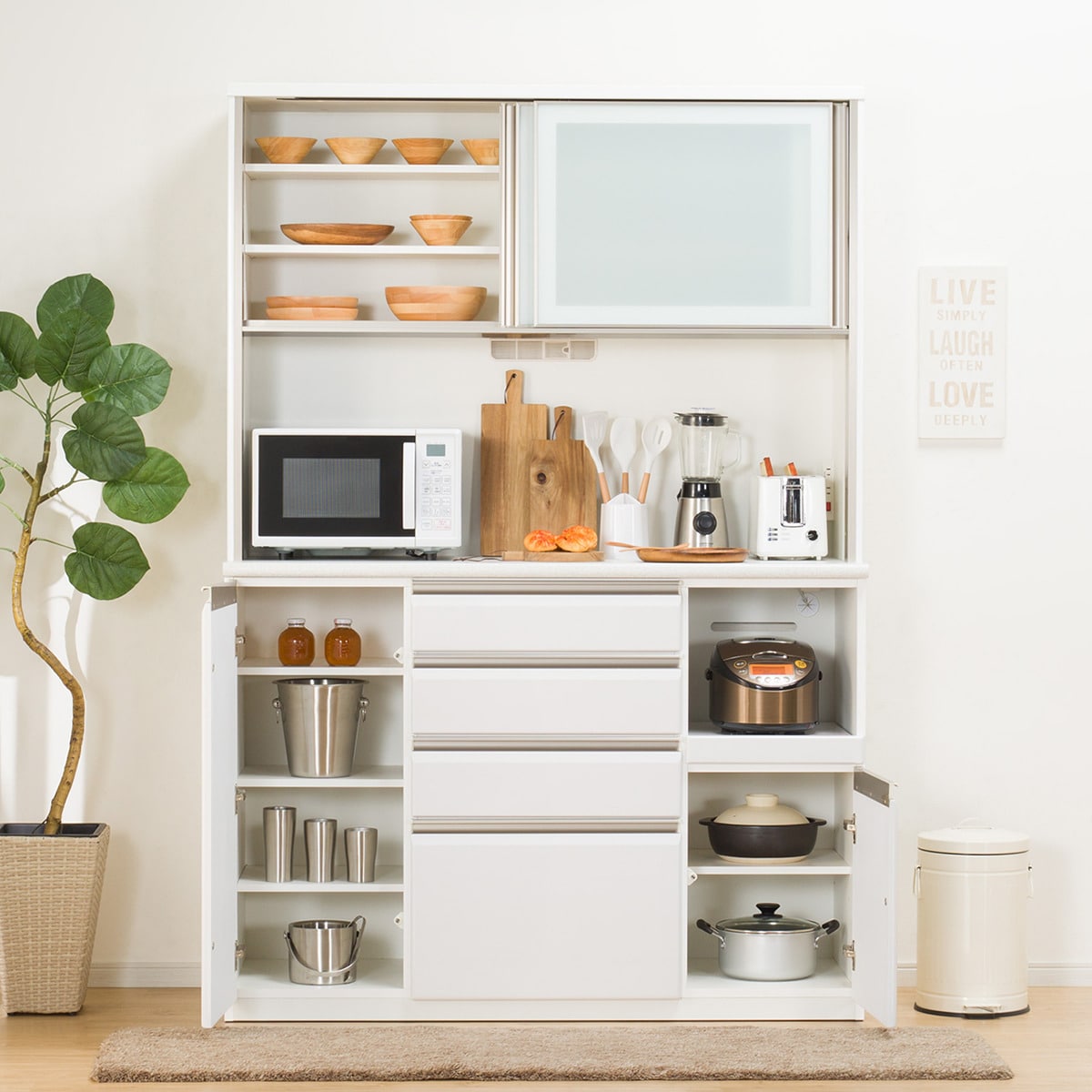 シンプルデザイン 5年保証 インテリア 寝具 収納 食器棚 白 モダンスタイル スタイリッシュ モダン シンプルモダン 完成品 配送員設置 シンプル レンジボード 家電収納 おしゃれ キッチン収納 モダンテイスト 幅140 140cm 幅140cm キッチンボード プラウド140kb シンプルデザイン 5年保証 インテリア 寝具 収納 食器棚 白 モダンスタイル スタイリッシュ モダン シンプルモダン 完成品 配送員設置 シンプル レンジボード 家電収納 おしゃれ キッチン収納 モダンテイスト 幅140 140cm 幅140cm キッチンボード プラウド140kb