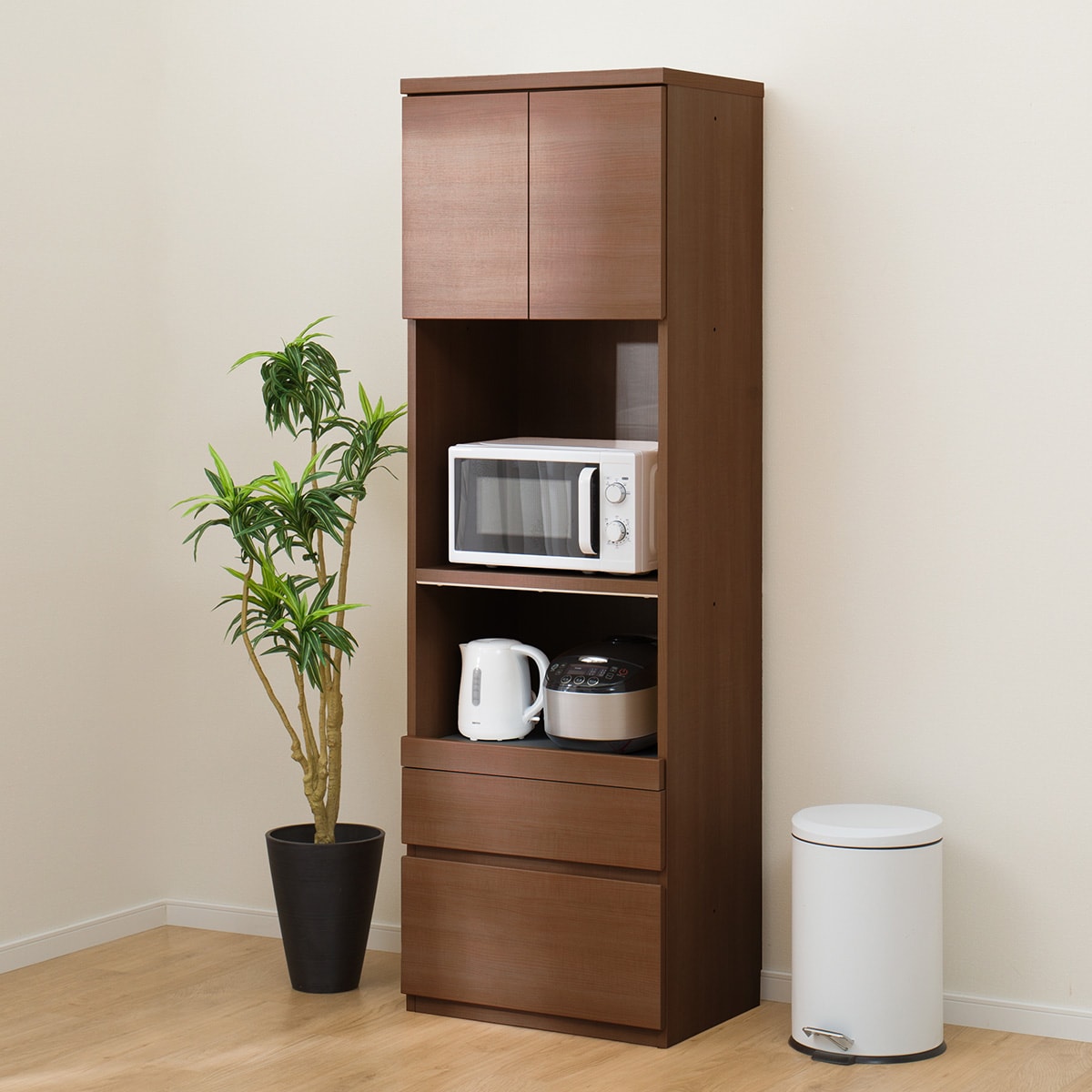 楽天市場】見た目すっきり 板戸レンジボード (幅60cm WW) ニトリ