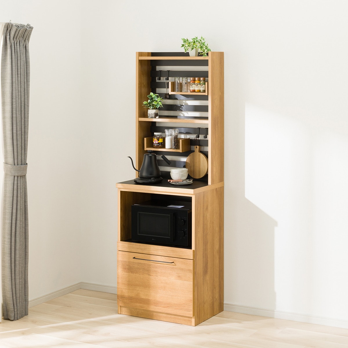 楽天市場】家電ラック (棚板大 TA003 57 BK) ニトリ 【玄関先迄