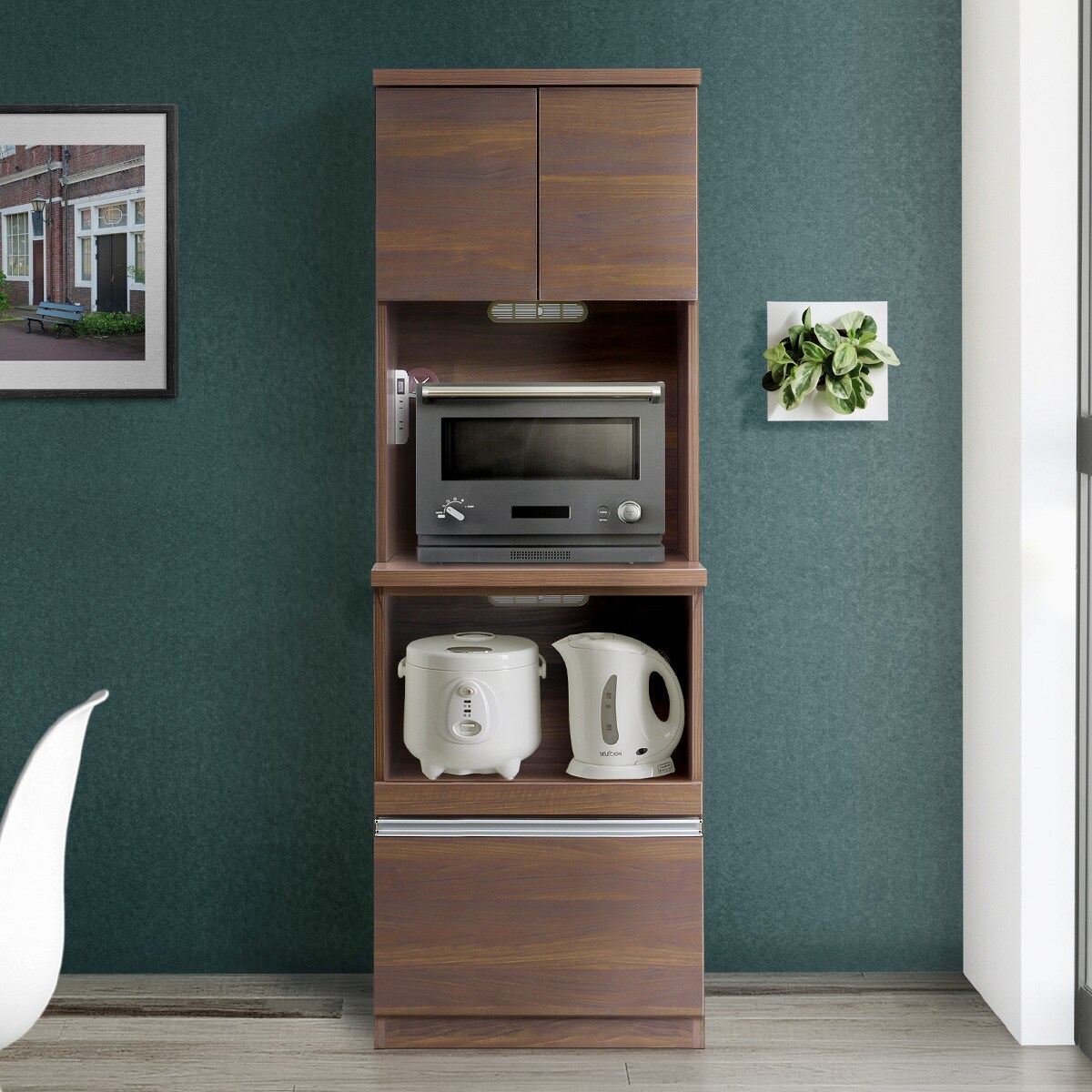 東京23区送料無料　モデルルーム品未使用　ニトリレンジボード　幅80㎝ 見た目すっきり 板戸レンジボード (幅80cm WW) | ニトリネット【公式