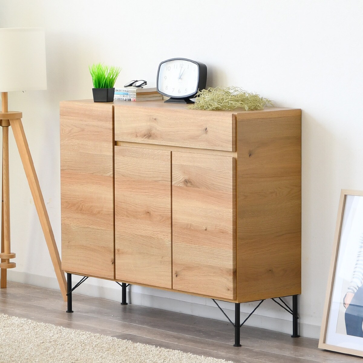 楽天市場】オーク柄サイドボード (幅119.5cm NA) ニトリ 【配送