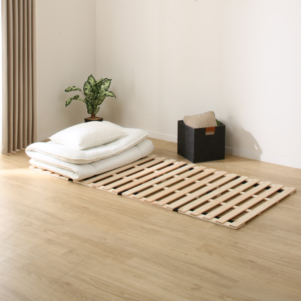 楽天市場】[幅120cm] 檜4つ折りすのこベッド (CO4-SD) ベッド ベッド