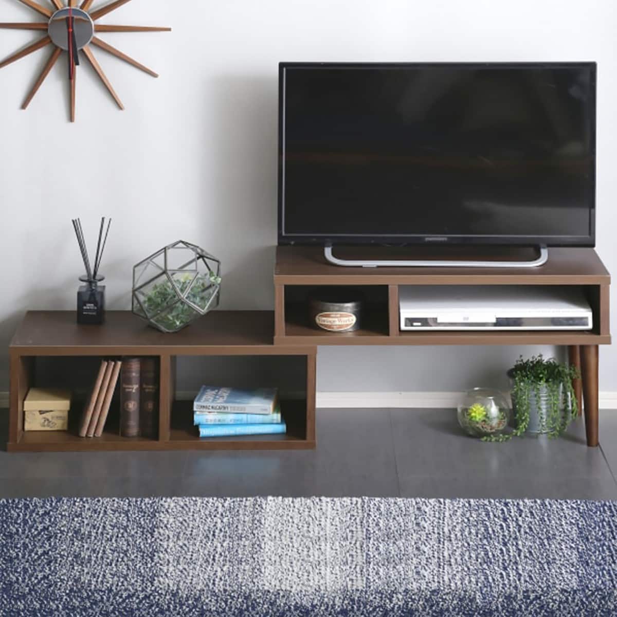 楽天市場】[幅125cm] 壁面ユニット TVボード (コネクト120-5