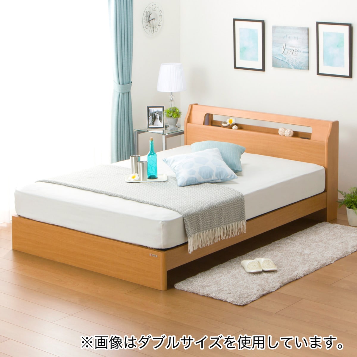 ベーシック 4サイズからお選び頂けます ニトリ 幅196cm ベッドフレーム K 選べる16バリエーションのシンプルフレーム ヘッドボード4タイプ ニトリ 配送員設置 ニトリ 配送員設置 5年保証 ベーシック Lキャビ