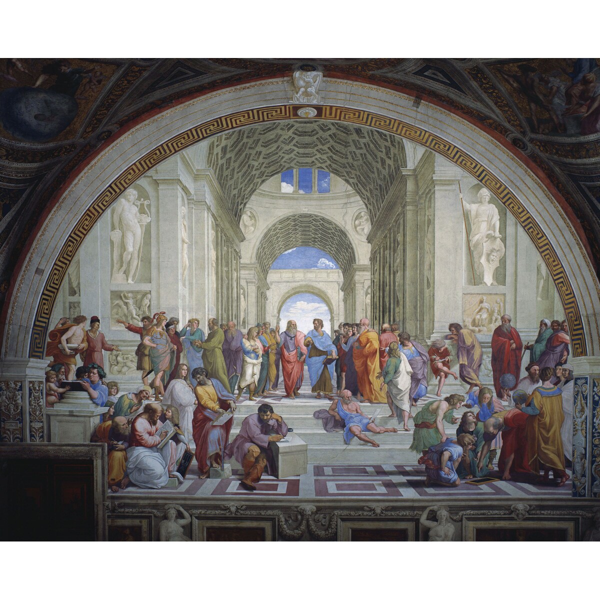 楽天市場】油絵 ラファエロの名作_アテネの学堂 MA339 : 絵画制作専門