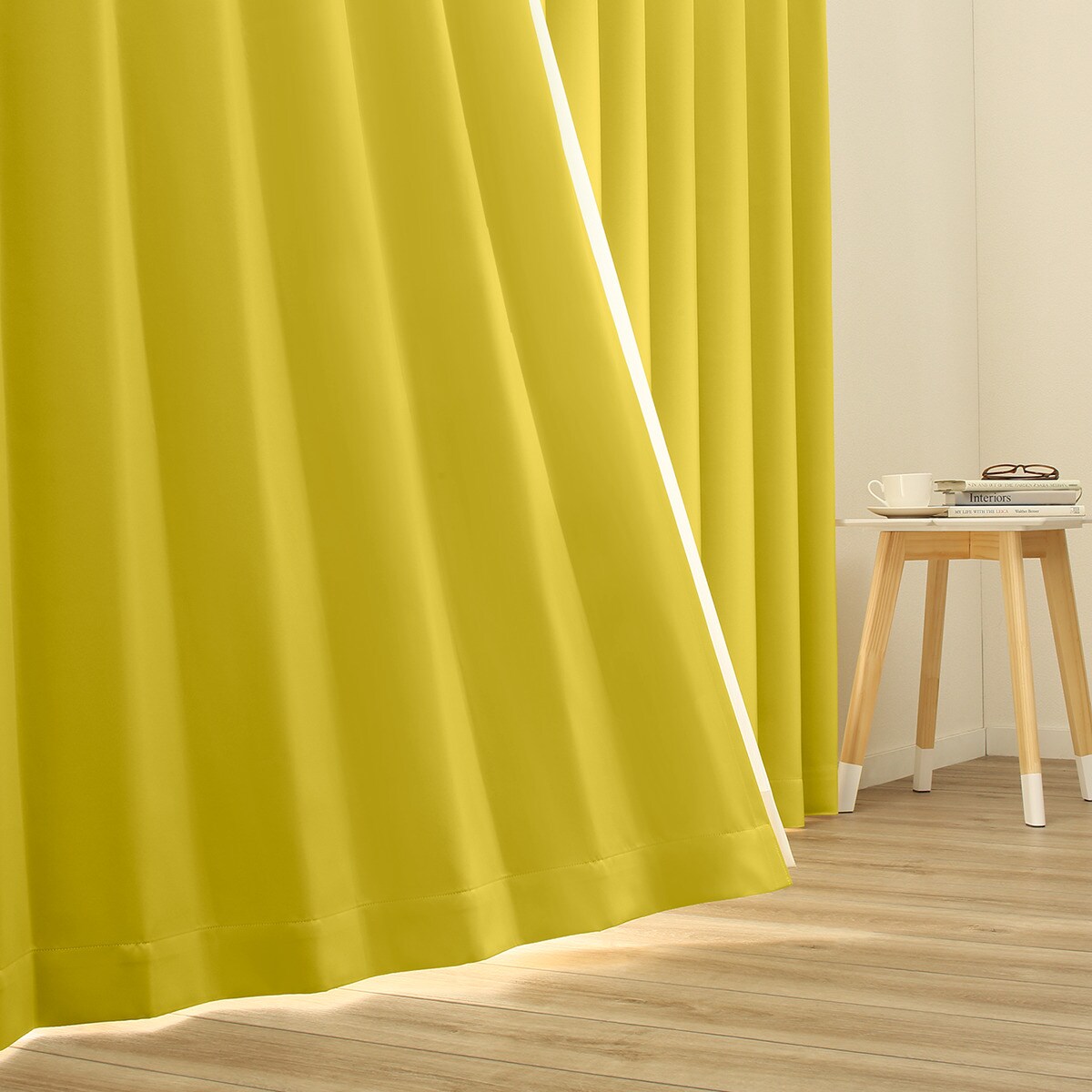 1級遮光カーテン　☆イエロー☆　100×185cm　2枚　洗濯ok 1級遮光カーテン ☆イエロー☆ 100×185cm 2枚 洗濯ok 1級