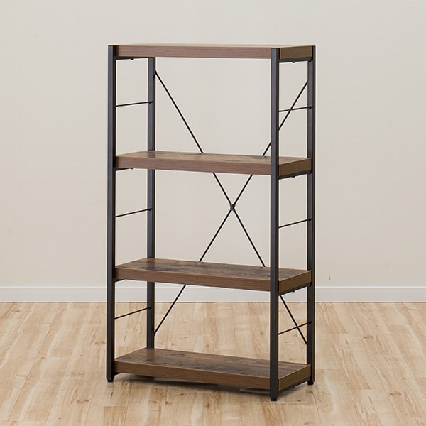 交換無料 本棚 ブックシェルフ書棚 オープン本棚 棚 スリム 学習机 おしゃれ 本棚 ラック カラーボックス シンプル ベーシック ナチュラルテイスト スリム 収納棚 シェルフ 幅60cm ブックシェルフ N ステイン 60 Br ニトリ 玄関先迄納品 1年保証 パソコン