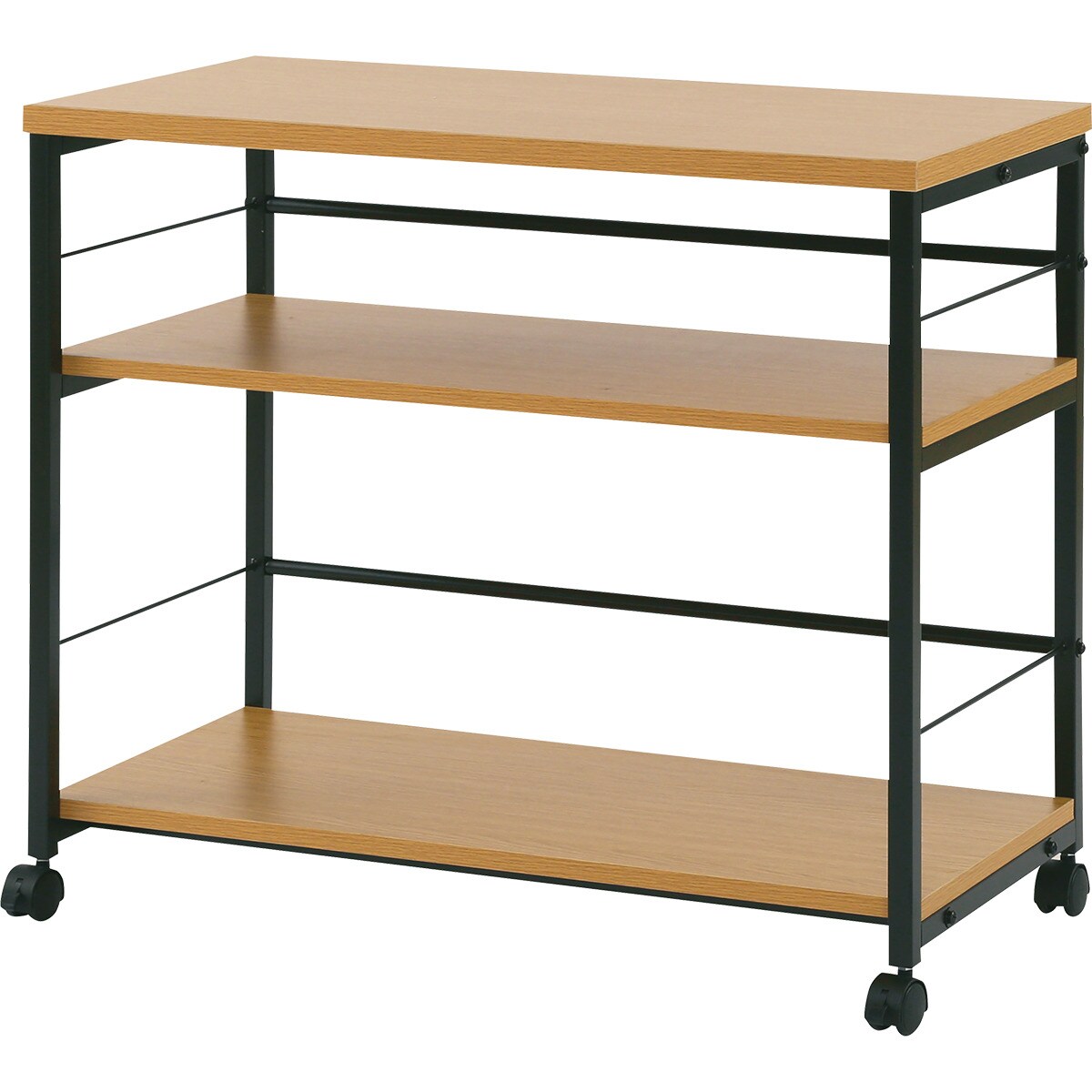 シェルフワゴン プレフェ8040 Lbr Bk ニトリ 玄関先迄納品 1年保証 Andapt Com