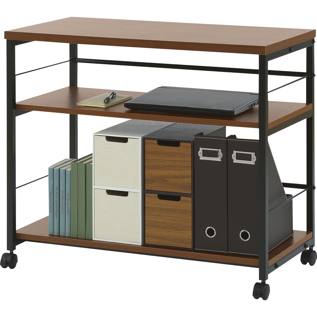 シェルフワゴン プレフェ8040 Mbr Bk ニトリ 玄関先迄納品 1年保証 Magazinpegas Cz