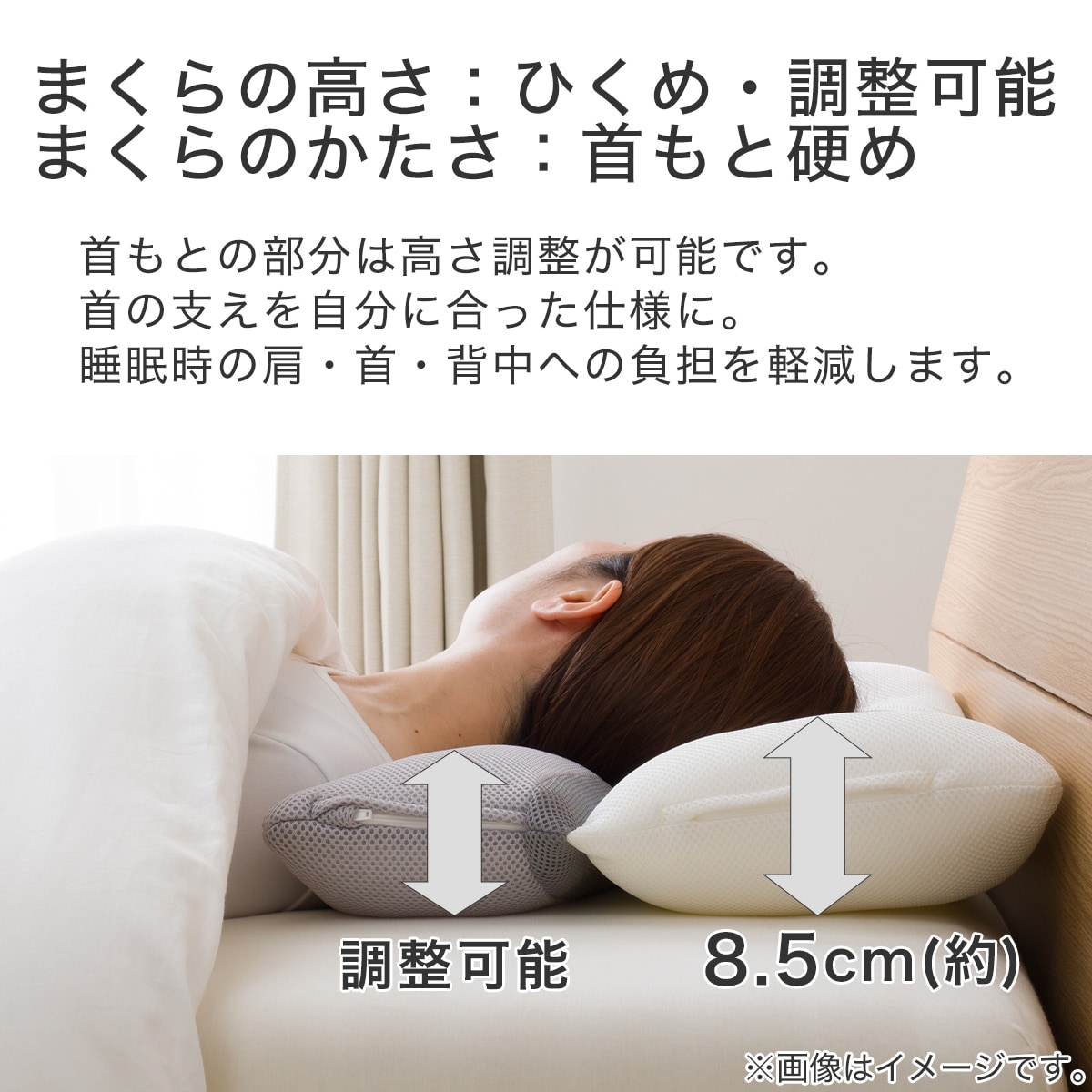 首をしっかり支えるまくら 首フィット (P2212) 【玄関先迄納品】 ニトリ