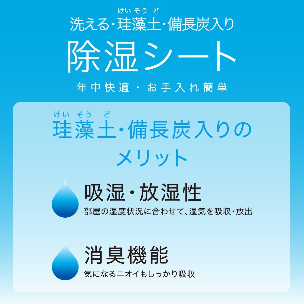 最大49%OFFクーポン 洗える珪藻土入り 除湿シート シングル NEW S ニトリ 〔合計金額11000円以上送料無料対象商品〕 qdtek.vn