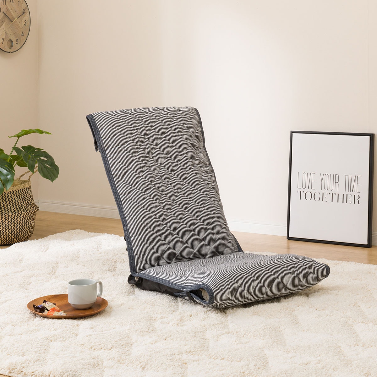 楽天市場 幅50cm 座椅子カバー ジェノアヒッコリー ニトリ 玄関先迄納品 1年保証 合計金額円以上送料無料対象商品 ニトリ