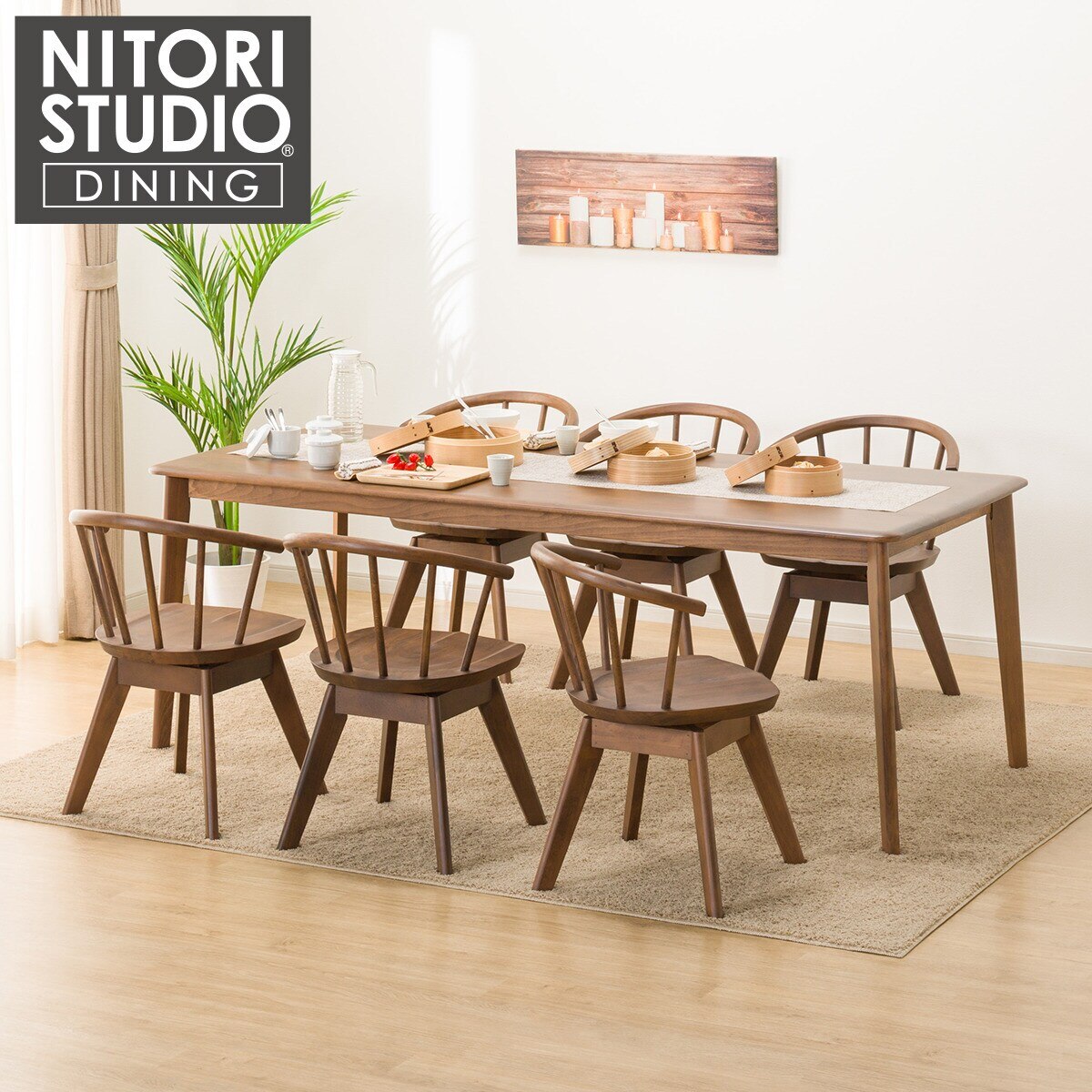 ニトリ　テーブルセット ASM001CT グレー/ホワイト 楽天市場】テーブルセット ASM001CT LGY/WH (Living in Comfort