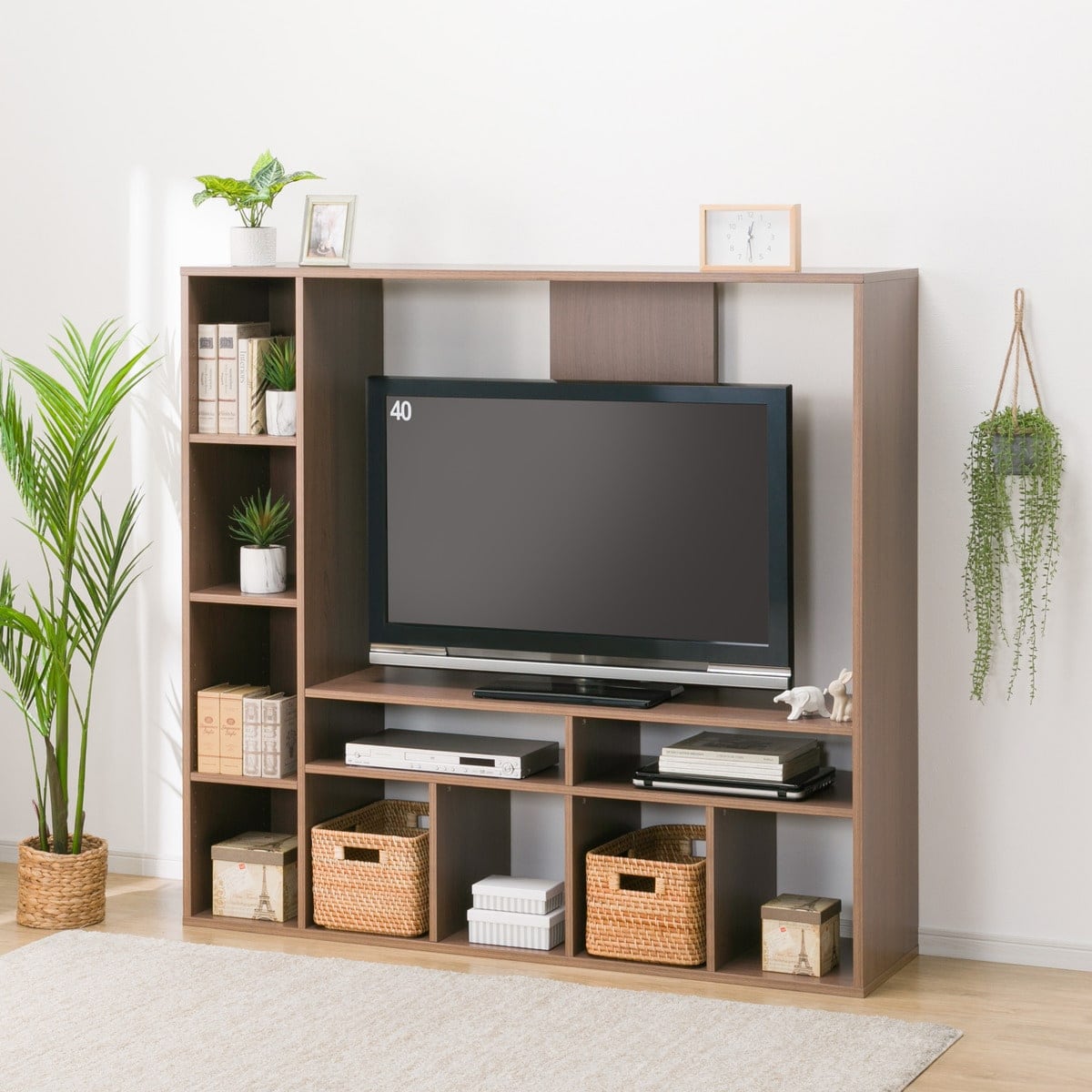 楽天市場】[幅125cm] 壁面ユニット TVボード (コネクト120-5