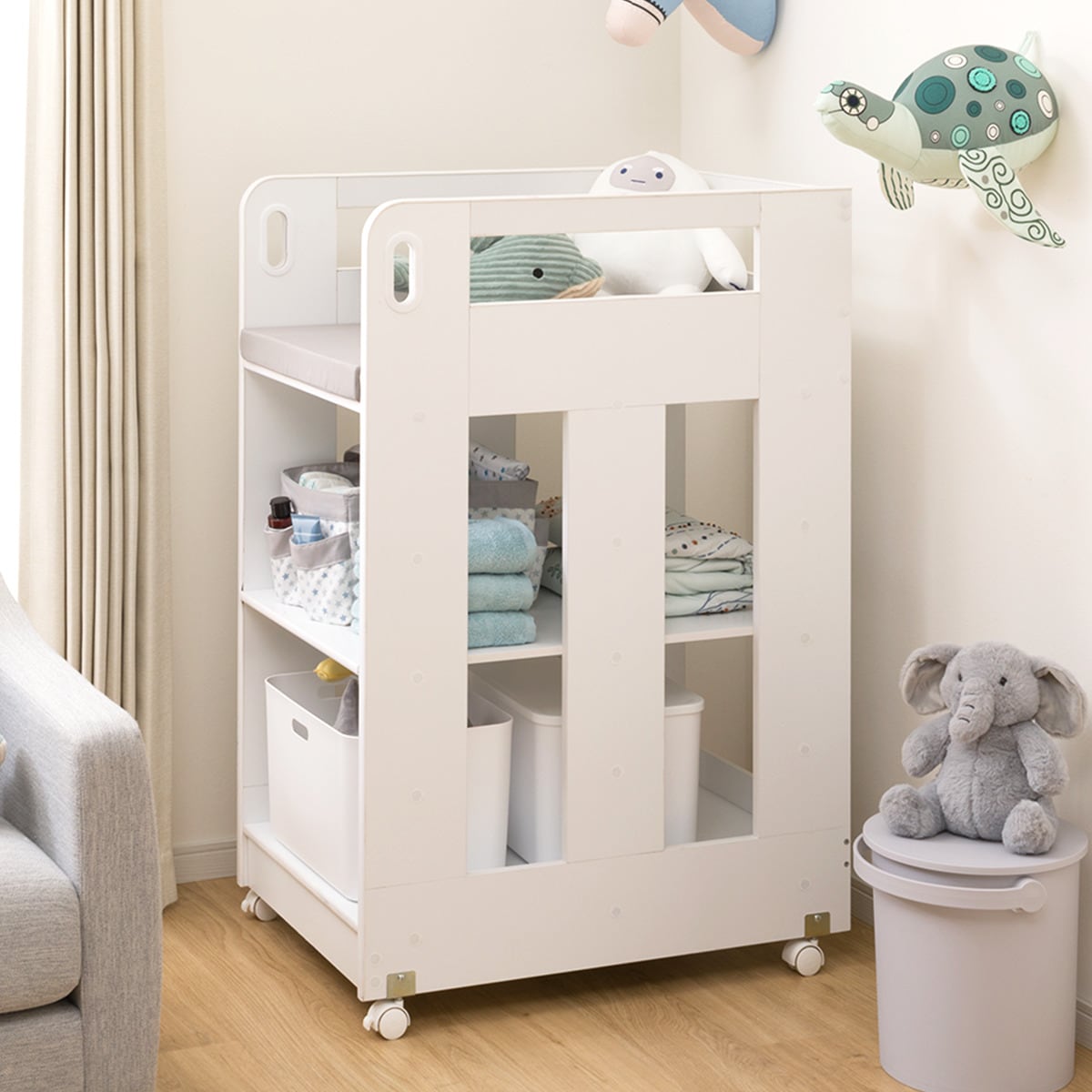 楽天市場】[IKEA/イケア/通販]MYLLRA ミルラ おむつ替え台 引き出し