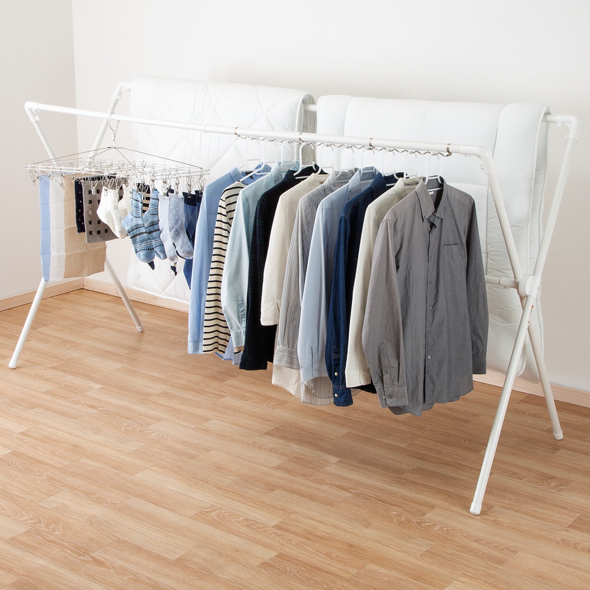 Chokuyunyuu アルミx型物干し Fc01 ホワイト 玄関先迄納品 1年保証 ニトリ 合計金額円以上送料無料対象商品 物干しスタンド Sdn3gelung Sch Id