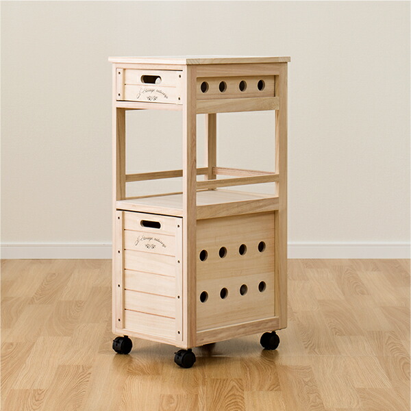 楽天市場 桐タイルトップワゴン Nナチュリープ2杯 ニトリ 玄関先迄納品 1年保証 合計金額円以上送料無料対象商品 ニトリ