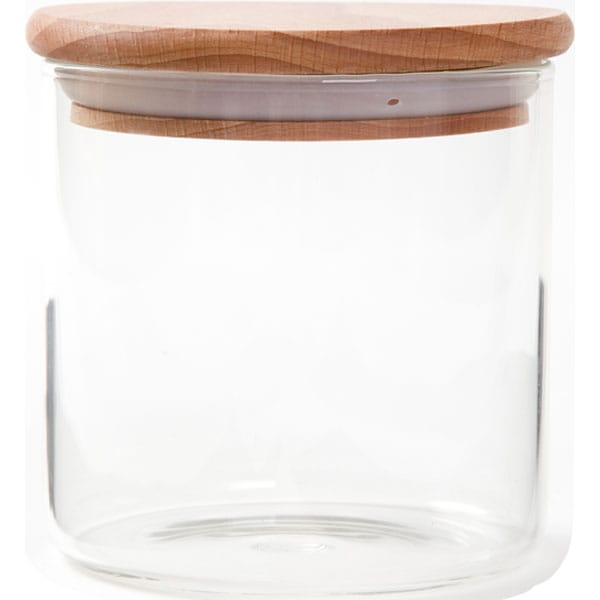 木枠蓋付き　ガラス容器　古道具 木蓋ガラスキャニスター 600 (BEECH) ニトリ 【玄関先迄納品