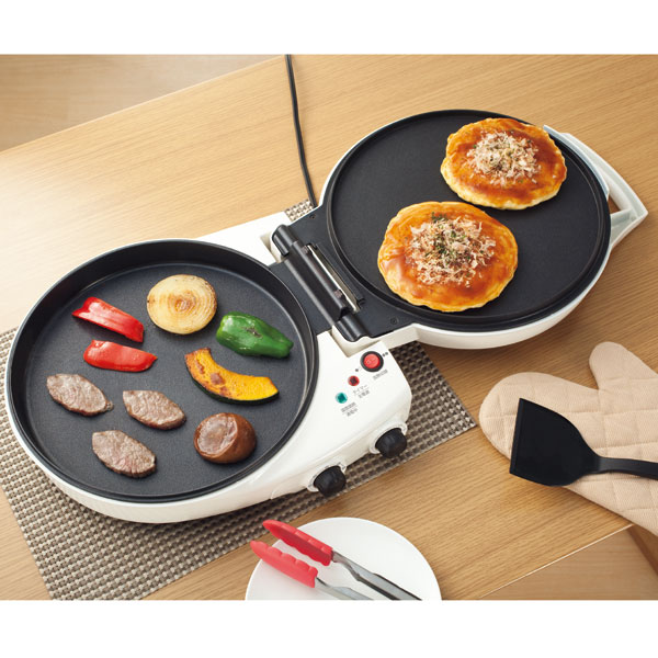 楽天市場 丸型ダブルホットプレート リバースan3213 ニトリ 玄関先迄納品 1年保証 合計金額円以上送料無料対象商品 ニトリ