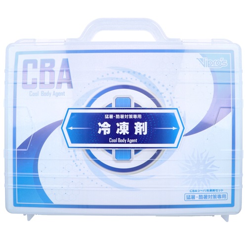 CBA シーバ 冷凍剤セット クールボディエージェント 猛暑 酷暑対策専用 1セット CBA 冷凍剤 タオル 専用スティック 保存水 冷感 熱中症 暑さ対策 首 冷やし レビュー特典付き｜ニットーネットストア