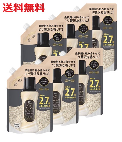 【単品6個】P&G レノア オードリュクス アロマジュエル イノセント リリー&ジャスミンの香り つめかえ用 超特大サイズ 1300ml 6個 香りづけビーズ 詰替え用 大容量 まとめ買い 買い置き 日用品雑貨 消耗品 日用品 送料無料 レビュー特典付き｜ニットーネットストア