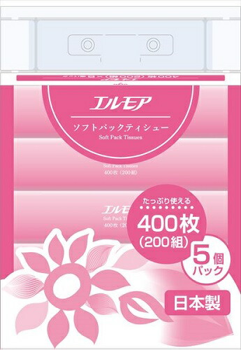 【18個仕掛ける】カミ商事  エルモア ホンブルグ帽風呂敷き包み ティシュー サクラ色 1風呂敷き包み(5個入り口・入口) 18個 ティッシュ ティシュ ちり紙  大電気容量 買い置き まとめ買い 取っておく 貨物輸送無料 日備品 疲労困憊品 文芸批評排他的権利付き添い人