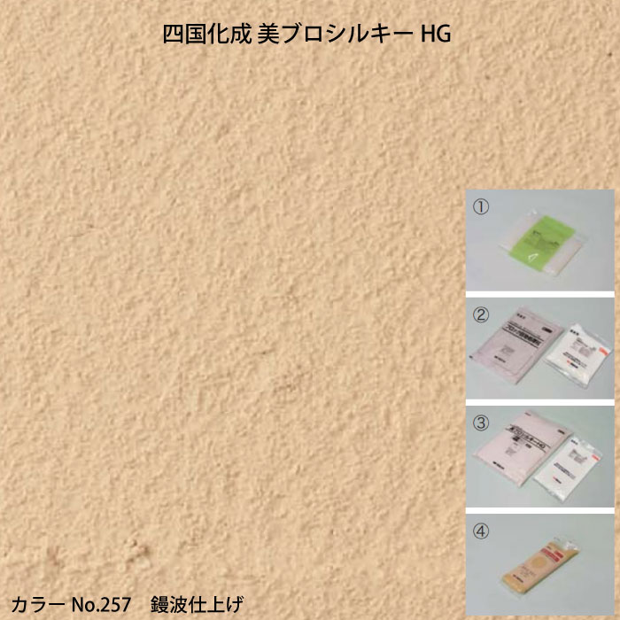 楽天市場】四国化成 美ブロシルキーHG（2平米用・基材1袋+カラー1袋 