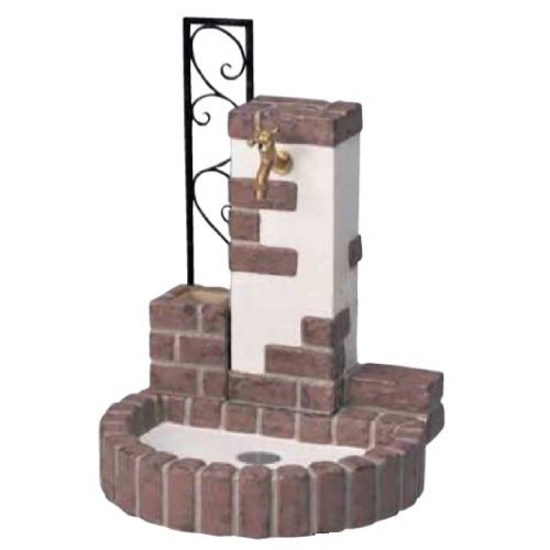 立水栓ユニット レトロブリックタイプ（ミスティレッド）（マルチポット・フラワーフェンス）【蛇口別売】[W-611]【対応不可】【全品送料無料】｜2020