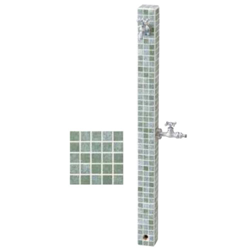 立水栓ユニット モゼック（フォレストグリーン）【蛇口・補助蛇口別売】[W-628]【対応不可】【全品送料無料】