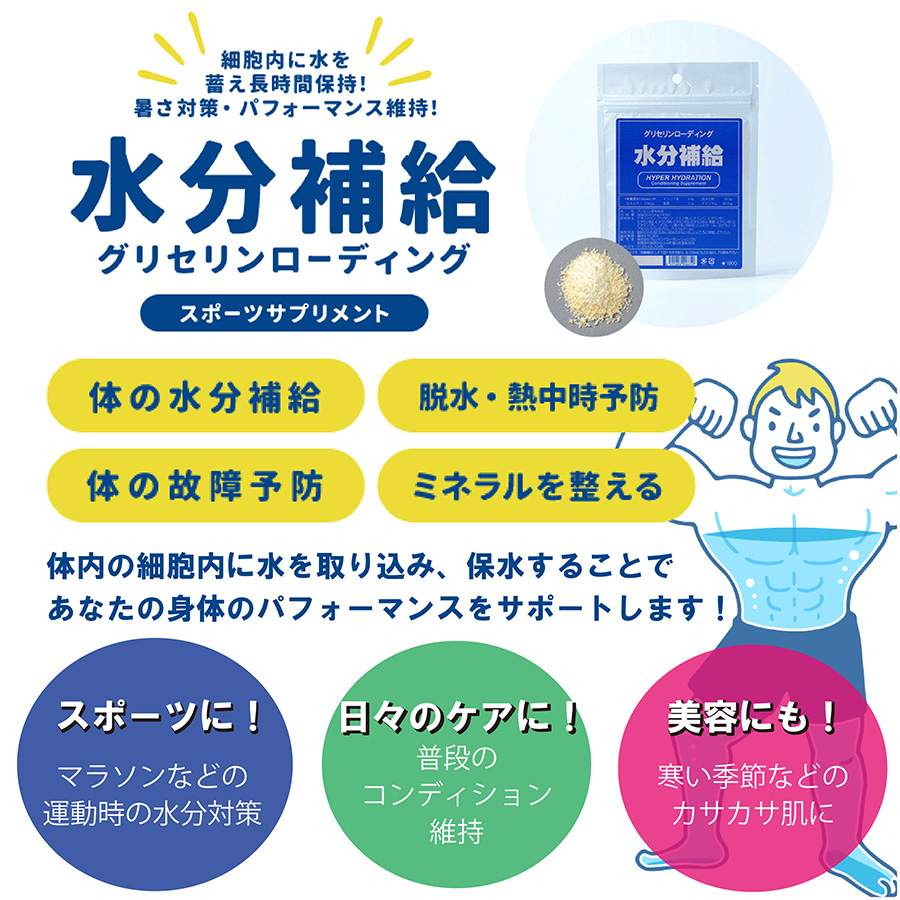 楽天市場 経口補水液 粉末 ドリンク 水分補給 グリセリンローディング 80g 10袋 送料無料 熱中時対策 スポーツ マラソン サニートレーディング ジャパン