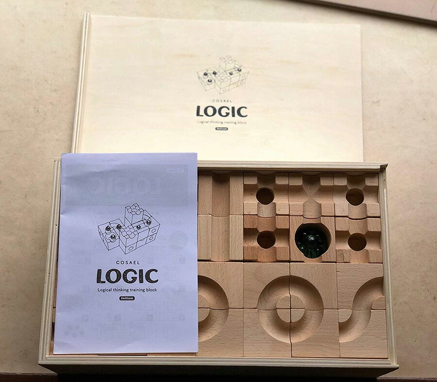 ロジック Logic ブロック玩具 知育玩具 送料無料 木製 ビー玉 立体迷路 パズル 転がし 子供 積み木 つみき おもちゃ ギフト Deerfieldtwpportage Com