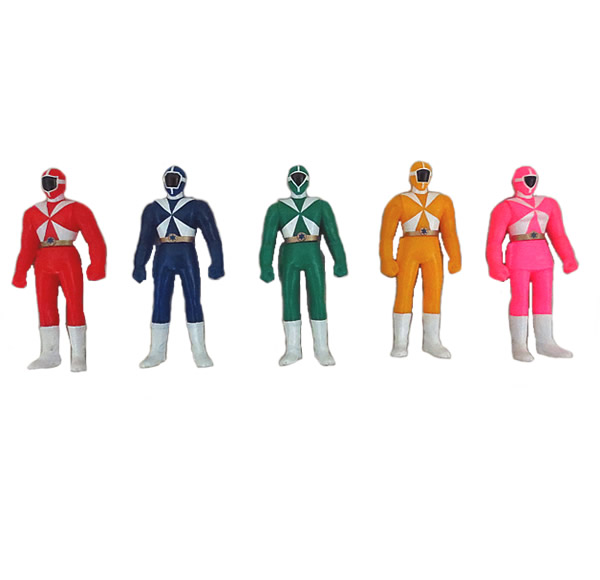 美品　バンダイ　救急戦隊ゴーゴーファイブ　フィギュア　5体セット　まとめ画像